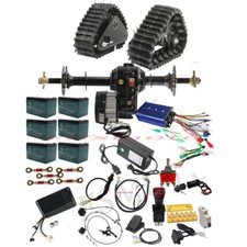 Front  Rear Axle Kits 1000W 1500W Differential Motor Wheel Tracks for ATV Mower