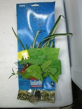 Sea Garden Aquarium Decor Fish Tank Ornament Plastic Plants 3 Pack NEW