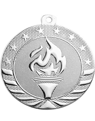 Express Medals Victory Silver 2nd Place Medal NO NECK RIBBON (Packs Of 25)