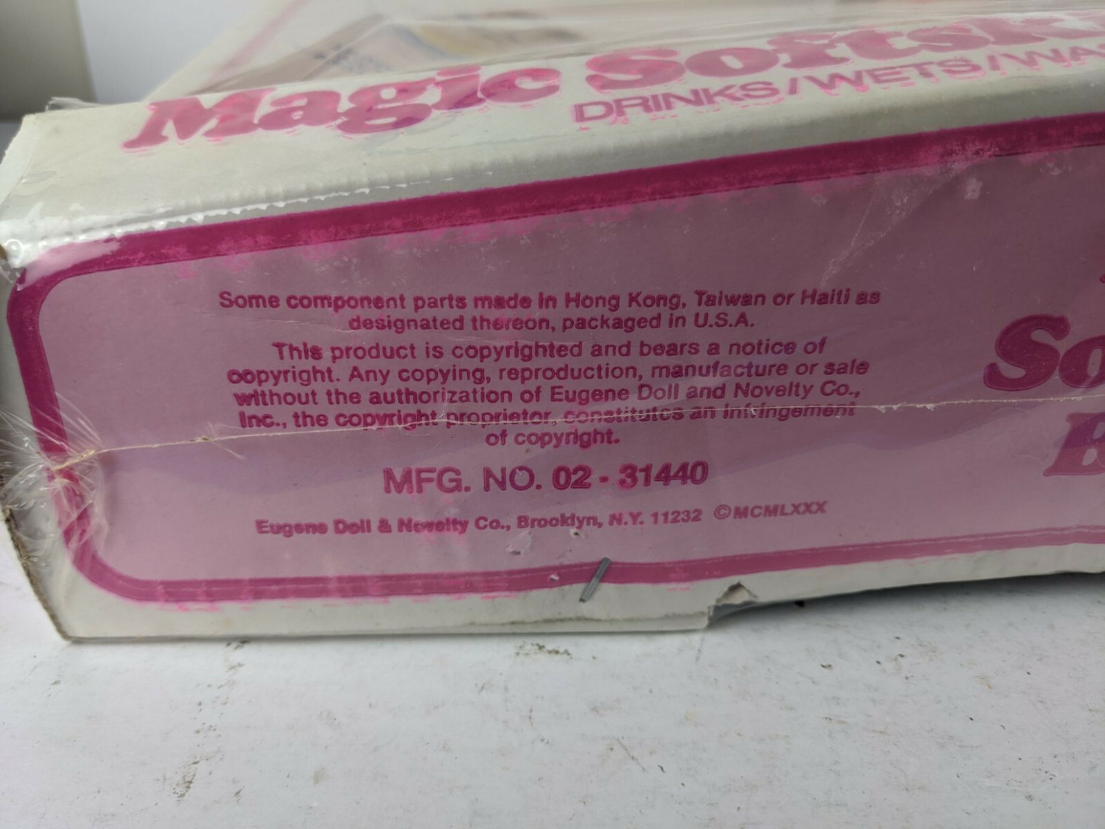 Vintage Magic Softskin Baby Doll by Eugene Drinks Wets Washable New