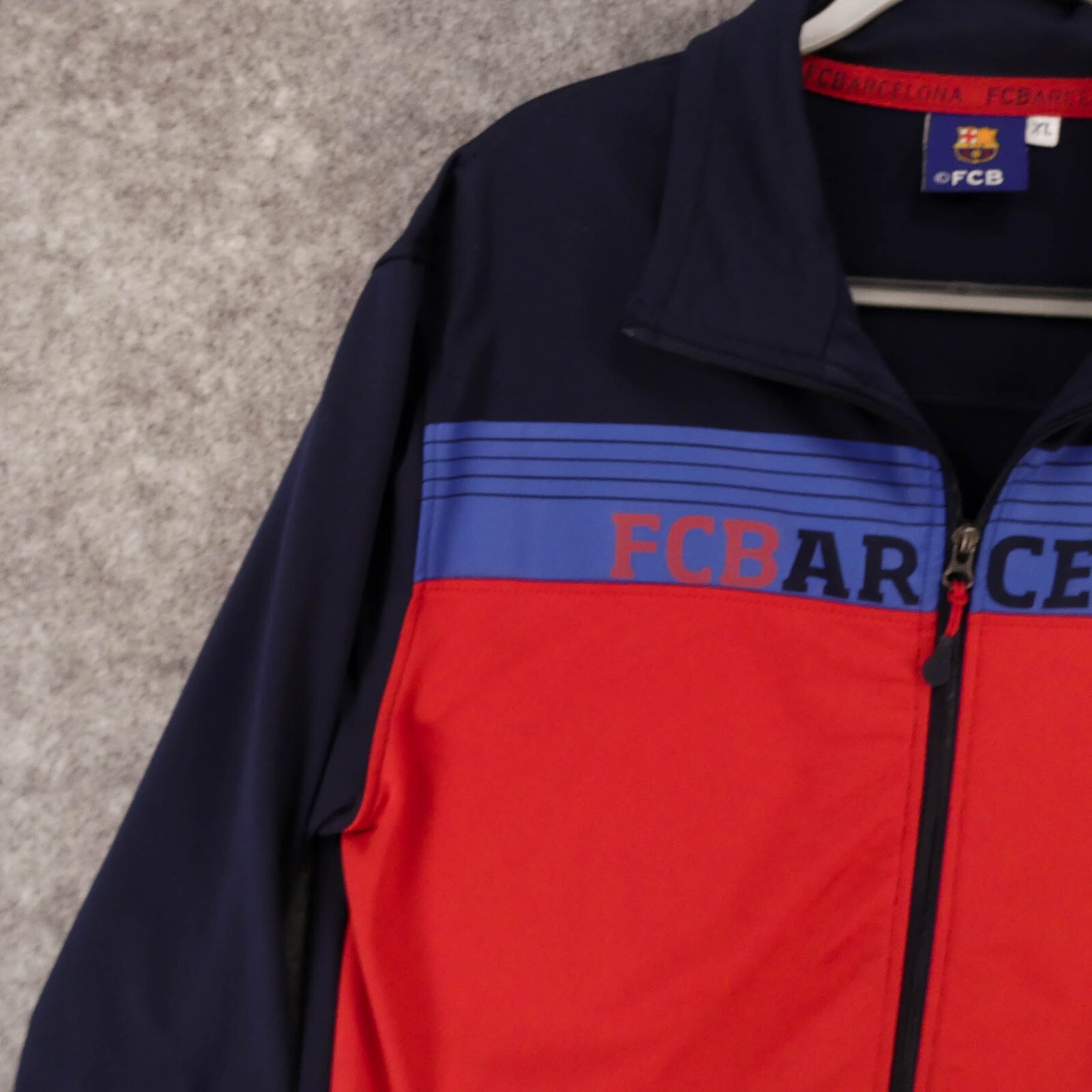 FC Barcelona Track Jacket Men Extra Large Red Navy Fu… Gem