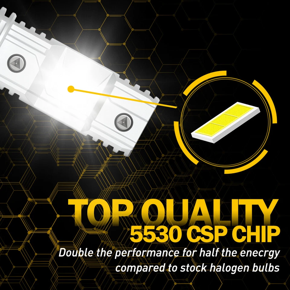 Bombilla de faro de haz alto LED H7 xenón blanco 6500K para BMW E90 F30 328i 330i 335i Foto 3 de 4