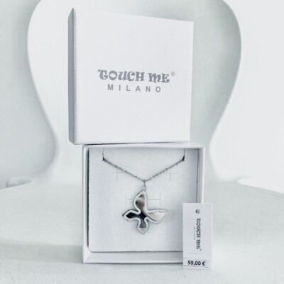 TOUCH ME MILANO - HALSKETTE SCHMETTERLING STRASS STAHL - GESCHENKIDEE PANDORA BROSWEY