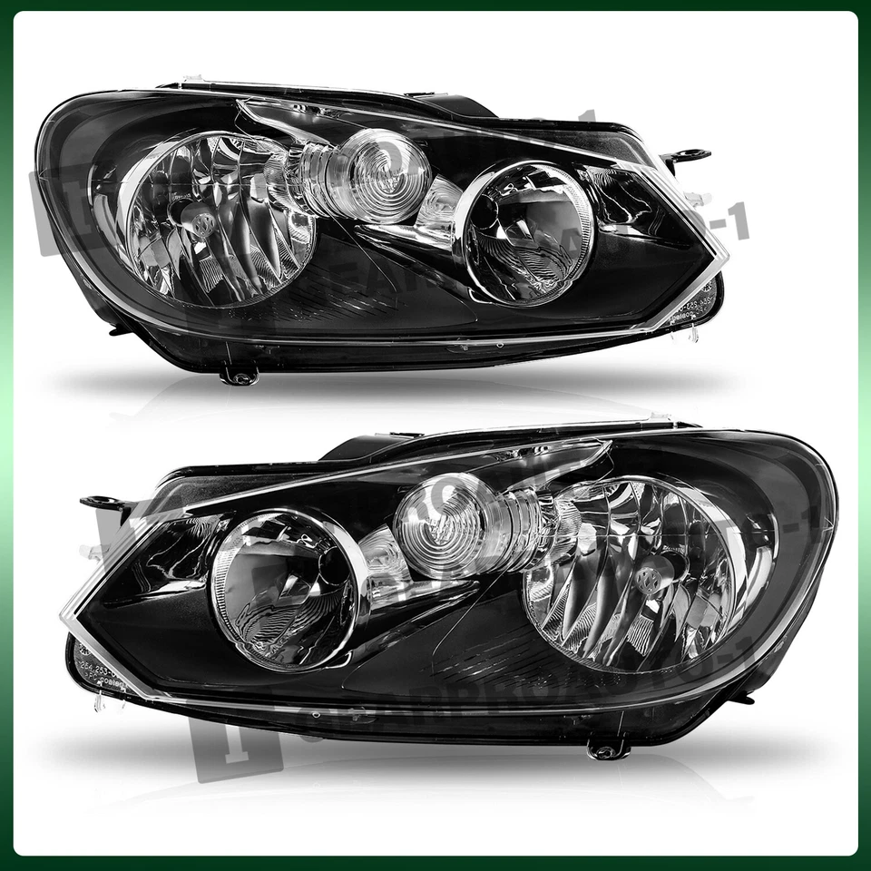Conjunto de faros para Volkswagen GTI Golf/Jetta 2010-2014 (MK6) Sportwagen negro Foto 2 de 4