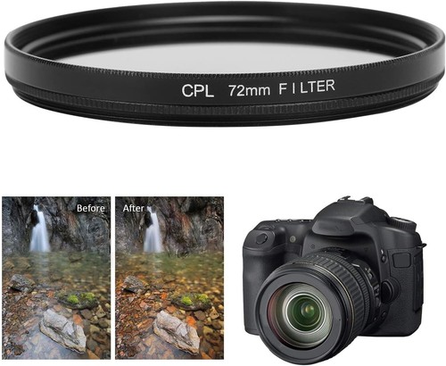 DSLR-Kamera Objektiv Polarisationsfilter – CPL Polarisationsfilter – (72 mm)