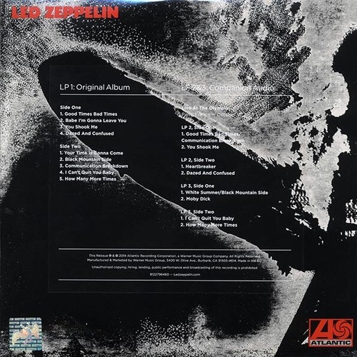 LED ZEPPELIN I (1) Deluxe 3x 180g Vinyl LP w/ 1969 Paris Show *SEALED* - Picture 2 of 4