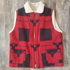 Vintage P.l. Greene's Pam Bauer Unisex Vest Wool Handmade American Made Small