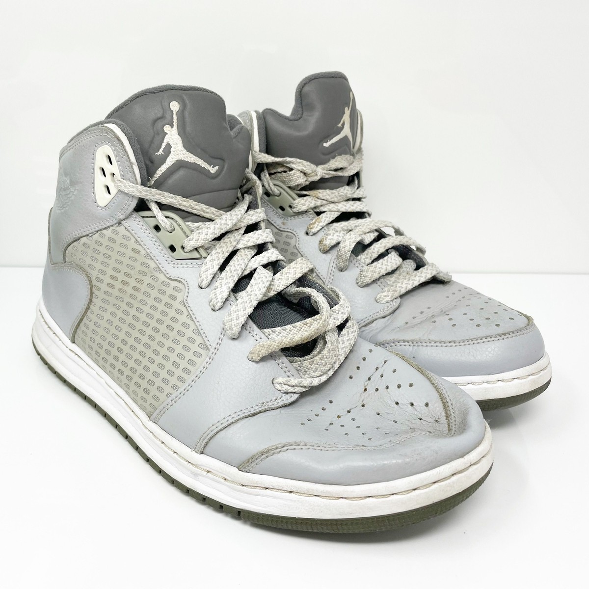 Nike Air Jordan Prime V5 Mid Men\'s Athletic Shoes Size 11 Wolf Gray and‎ White Nike Air Jordan Prime V 5 Wolf Gray White Size 10 Men Shoes  main image 4