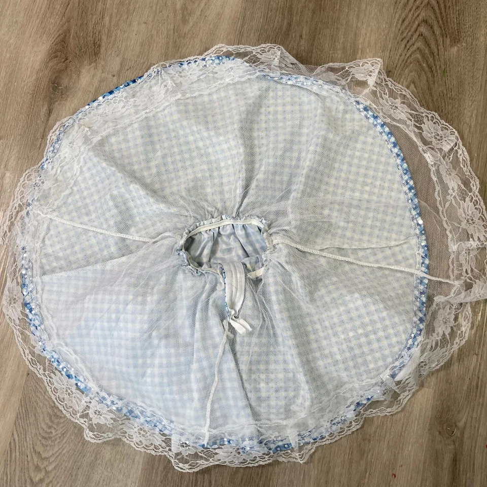 Vestido fantasia Rubies meninas Dorothy tamanho 4 azul Mágico de Oz roupa de festa - Imagem 3 de 4