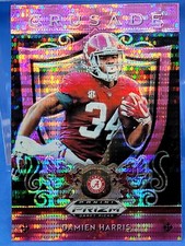 2019 Prizm Draft Picks Football Crusade Pink Pulsar #6 Damien Harris Alabama 