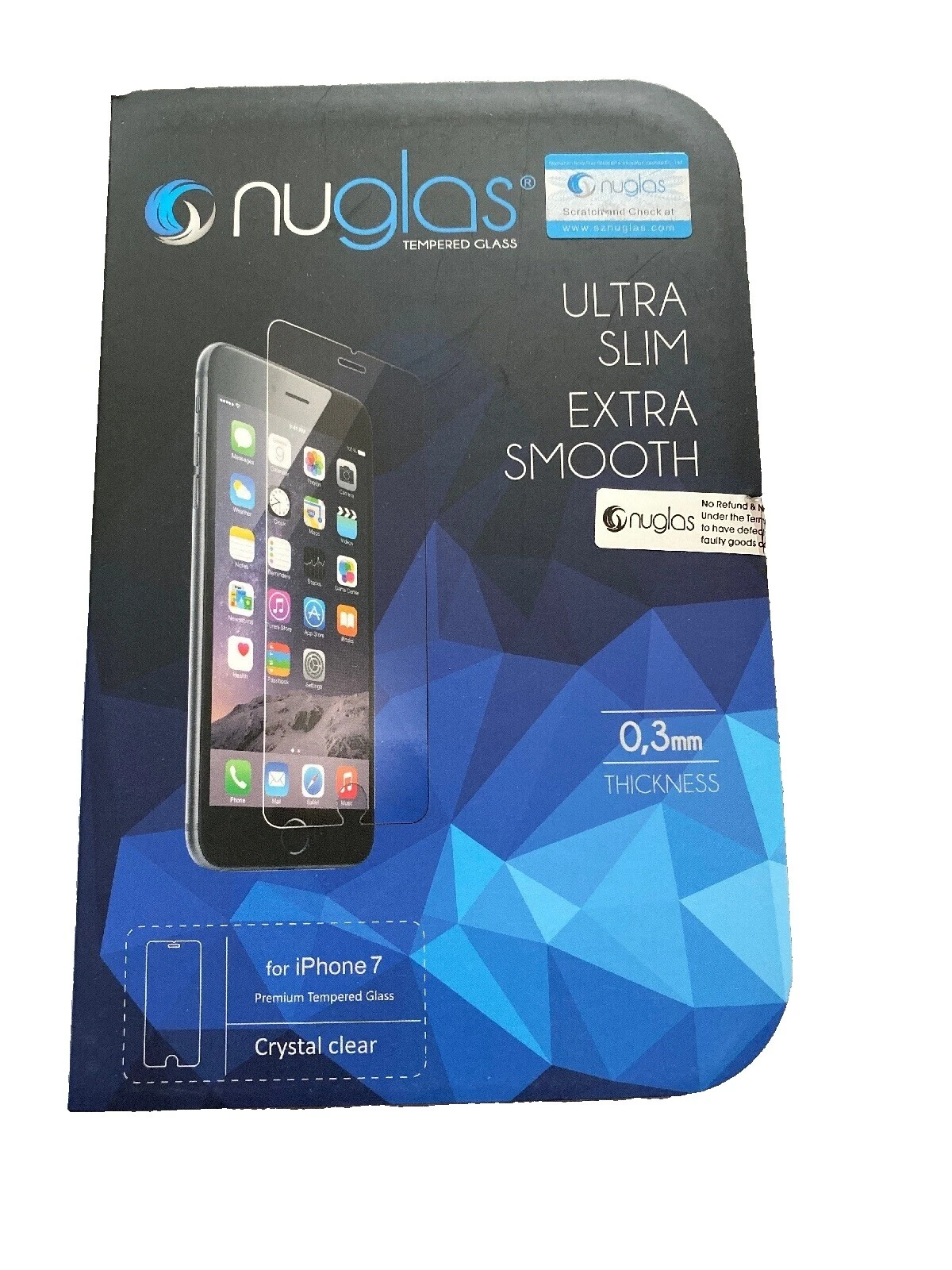 Nuglas Cell Phone Screen Protectors for Apple iPhone 7