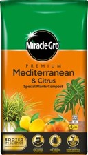 Image of Miracle-Gro Mediterranean & Citrus Garden Compost Iron Greener Plant Leaves 6L