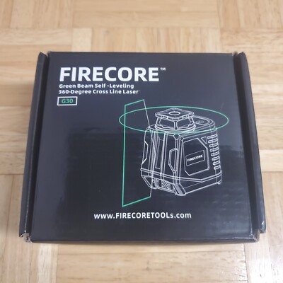 Laser Level Firecore 360° Green Self Leveling Cross Line Laser Level Model G30