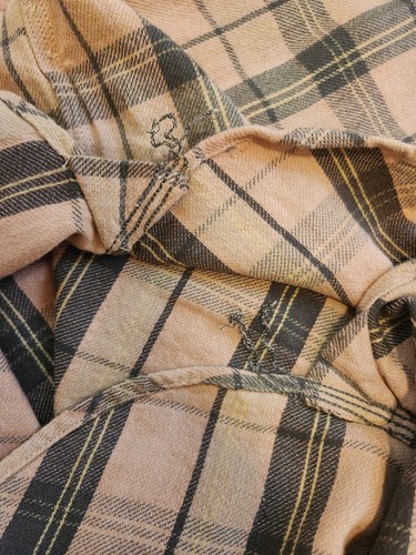 Camicia da lavoro RRL Ralph Lauren Farrell in twill a quadri rosa polverosa e verde/grigio M - Foto 18 di 19