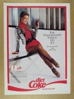 1992 Diet Coke Katarina Witt photo vintage print Ad