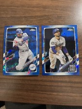 2021 Topps Chrome Sapphire Mookie Betts  World Series #15 + BASE LOT Dodgers x2