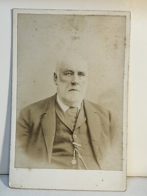 Photograph CDV Man Suit Pocket Watch Cabinet Card | eBay