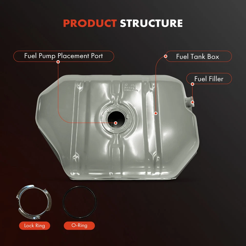 Tanque de combustible plateado de 13,2 galones para Chevrolet S10 Blazer GMC S15 Jimmy 1983-1985 Foto 2 de 4