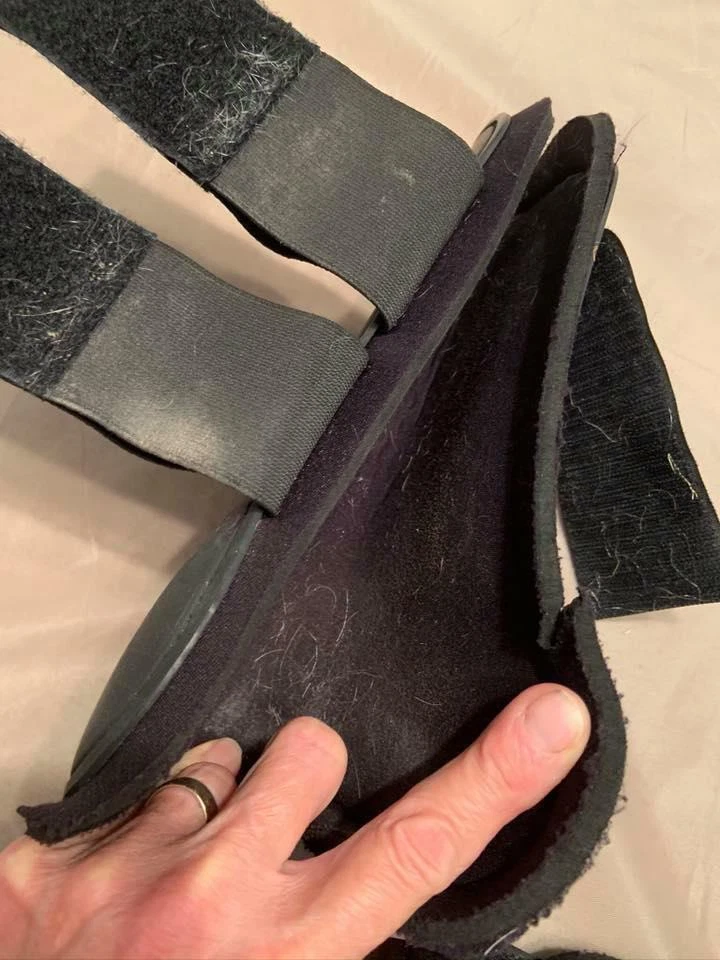 Botas Roma negras delanteras abiertas - grandes Foto 3 de 4