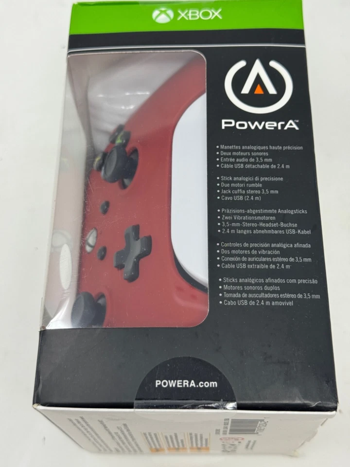 Power A Controller 1511648-01 Red Wired Xbox One Controller - Image 3 of 4