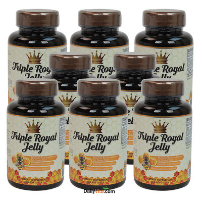 8 x Triple Royal Jelly Formula 200 Caps Energy Antioxidant