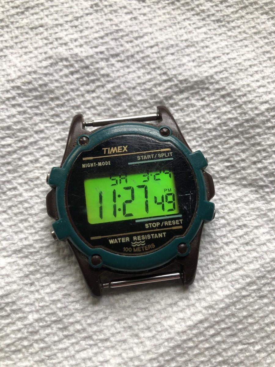 Vtg Timex Military Expedition Timer Stop Start LCD Watch 745