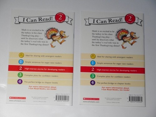 Scholastic I Am The Turkey By Michele Sobel Spirn I Can Read 2 Paperback Set New - Picture 2 of 12