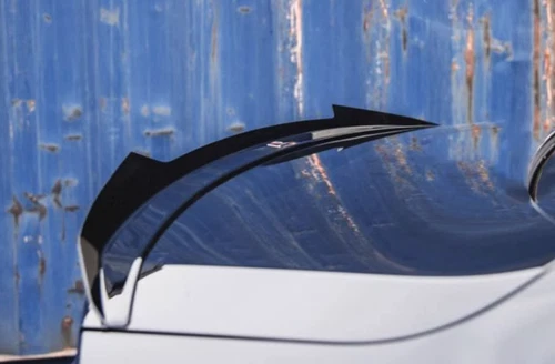 For Volvo S60 2019-2024-2022 ABS Glossy Black Rear Spoiler Tail Trunk Lip Wing H - Picture 6 of 10