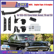 For 1955-1957 Chevy Belair Nomad 210 150 V8 Engine Transmission Mount Kit 3/4"