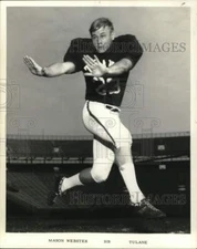 1968 Press Photo Mason Webster, Halfback for Tulane Football - nos31988