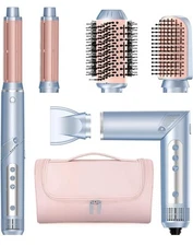 Hot Air Multi-Styler - 5 in 1 Professional Hair Wrap Styler Set with Air Curlers