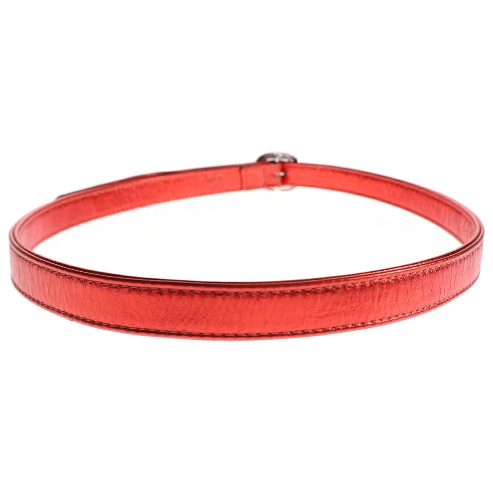 Chrome Hearts BLT Gunslinger 1.0 Metallic Leather Belt Size 30 Red Silver 925 thumbnail 3