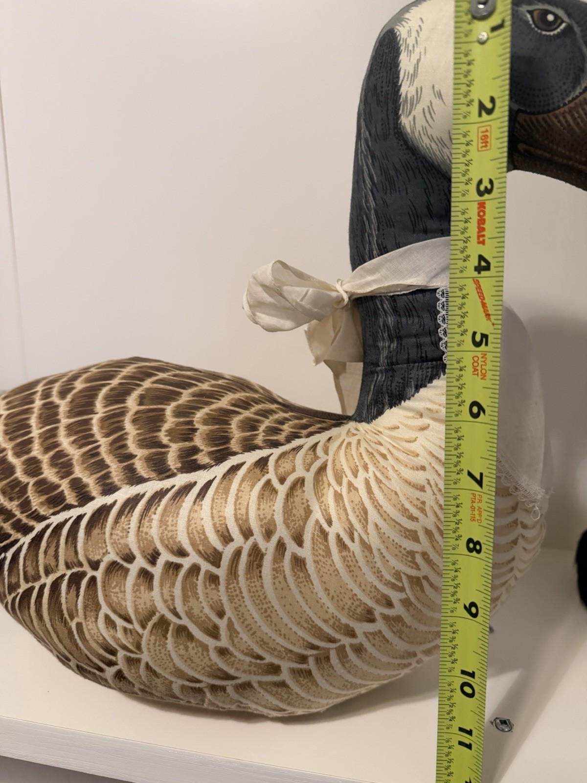 Large Canada Goose Stuffed Animal Plush Decorative Toy, Brown White Black thumbnail 10