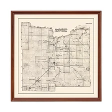 Old Map of Koochiching County, MN 1919 - Vintage Minnesota A