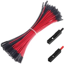 Female to Female Jumper Wires 120 Pack 22AWG 15CM Red Black