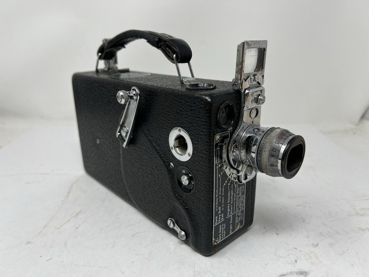 Vintage 16mm Black Cine-Kodak Model K Film Movie Camera