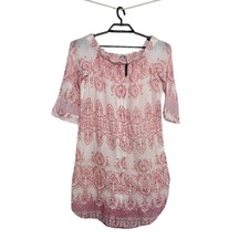 Crosstree Lane Dress Size Medium Pink White