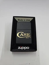Case No 52478 Lighter Zippo Blk Matte W/laser & Br Insert Case Logo