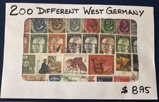 MF West Germany 200 Different Stamps