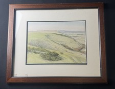Original Signed Watercolour Painting Double Sided Countryside Landscapes Framed