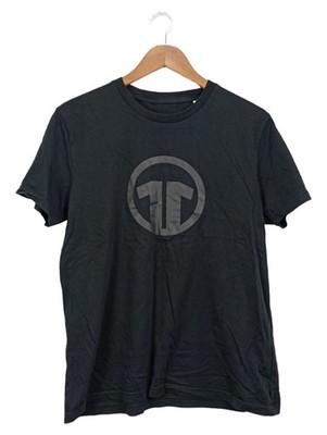11teamsports Herren T-Shirt Logo-Print Schwarz Gr. M Baumwolle Sport