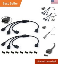 5V 3-Pin RGB Splitter Extension Cable - 2 Pack for Stylish PC Customization
