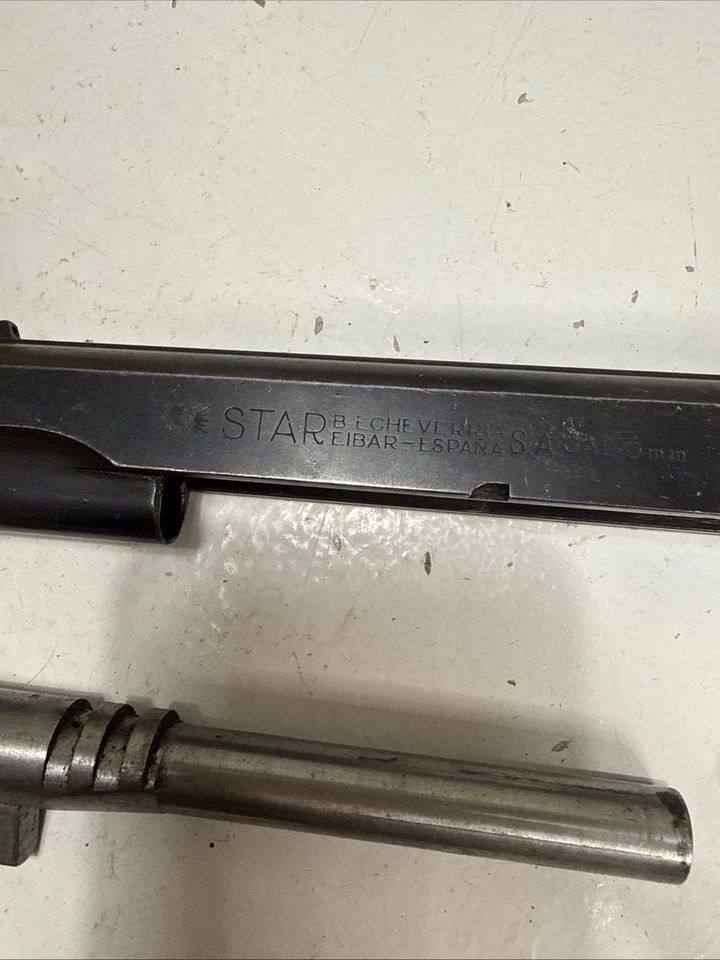 Pistola Slide Star Modelo Super a B 9mm Largo Slide Barrel Trigger Foto 4 de 4