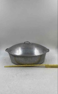 Wagner Ware Aluminum Sidney O Oval Roaster Drip Drop Baster Dutch Oven With Lid