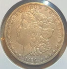1888"O"Morgan Silver Dollar*High Grade*"Hot Lips" Error*VF++*(Cleaned)