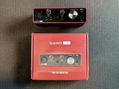 Focusrite Scarlett Solo 3rd Gen 2 Channel USB Audio Interface  OPEN BOX, NEW