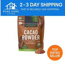 Organic Unsweetened Cacao Powder, 1lb - Guilt-Free Dark Chocolate for Baking