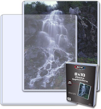 BCW 8X10 Toploader Holder - 25 Count  Rigid PVC, Non-Toxic, Crystal Clear Photo