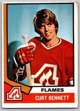 1974-75 O-Pee-Chee #33 Curt Bennett (ref 170488)
