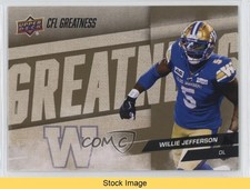 2024 Upper Deck CFL CFL Greatness Gold Willie Jefferson #88 READ r6v